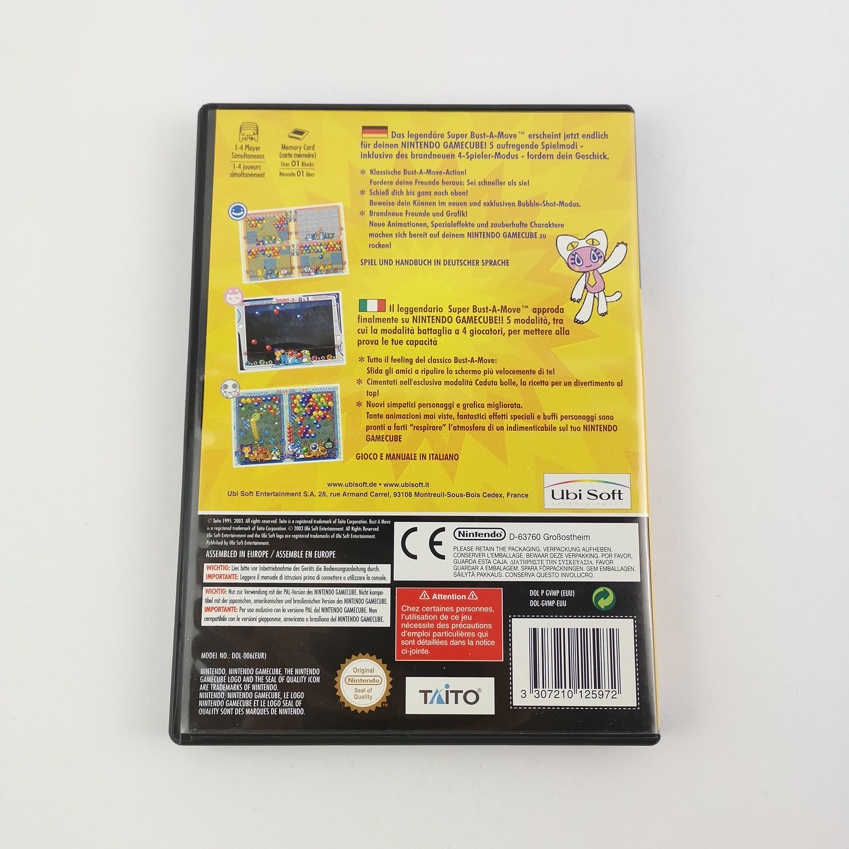 Nintendo Gamecube Spiel : Super Bust-A-Move All Stars - OVP Anleitung PAL | GC