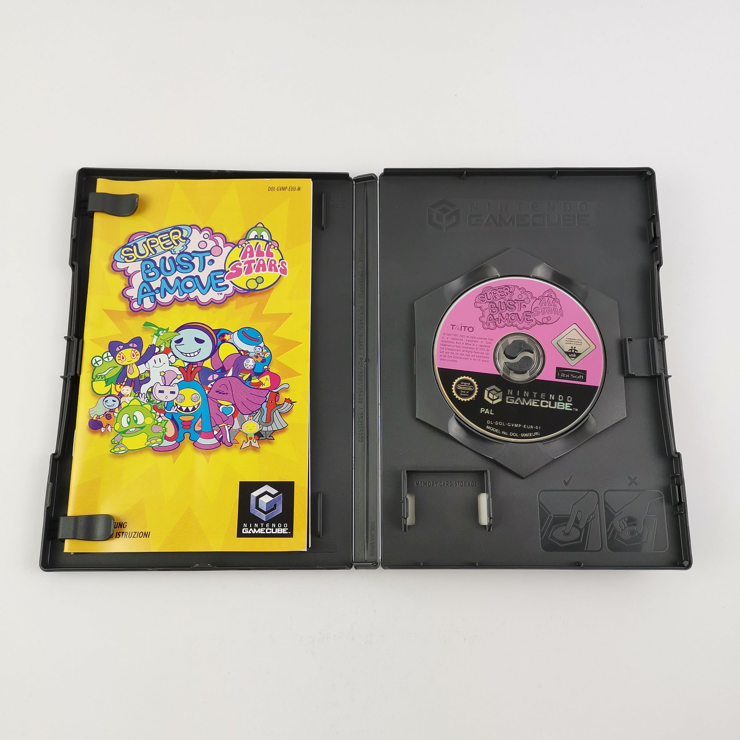 Nintendo Gamecube Spiel : Super Bust-A-Move All Stars - OVP Anleitung PAL | GC