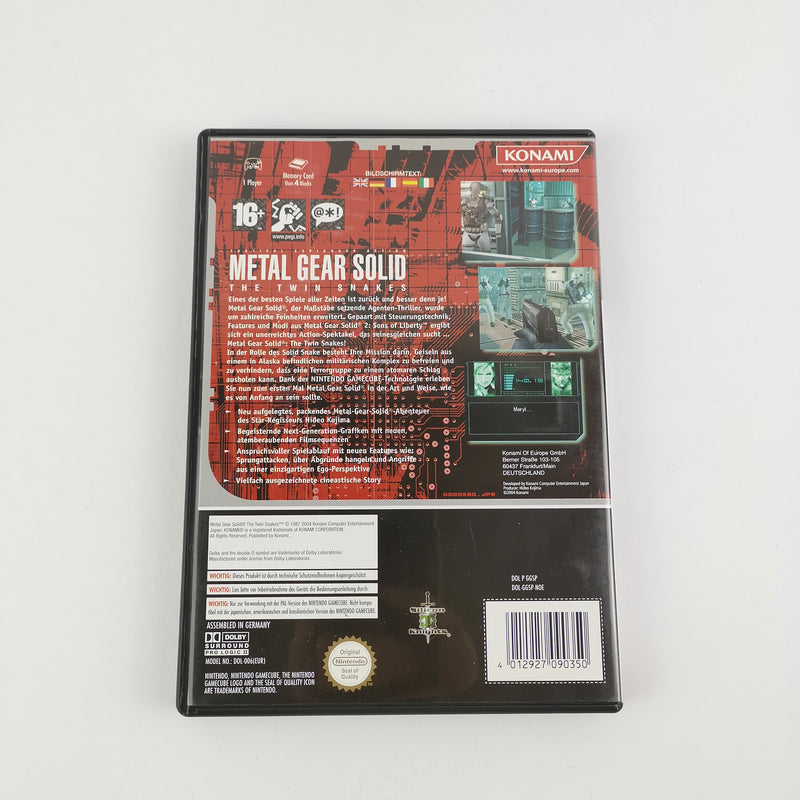 Nintendo Gamecube Spiel : Metal Gear Solid The Twin Snakes - OVP Anleitung PAL