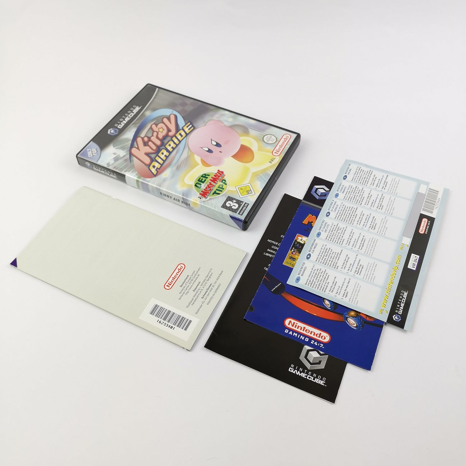 Nintendo Gamecube Spiel : Kirby Airride - OVP Anleitung VIP Code PAL | Game Cube