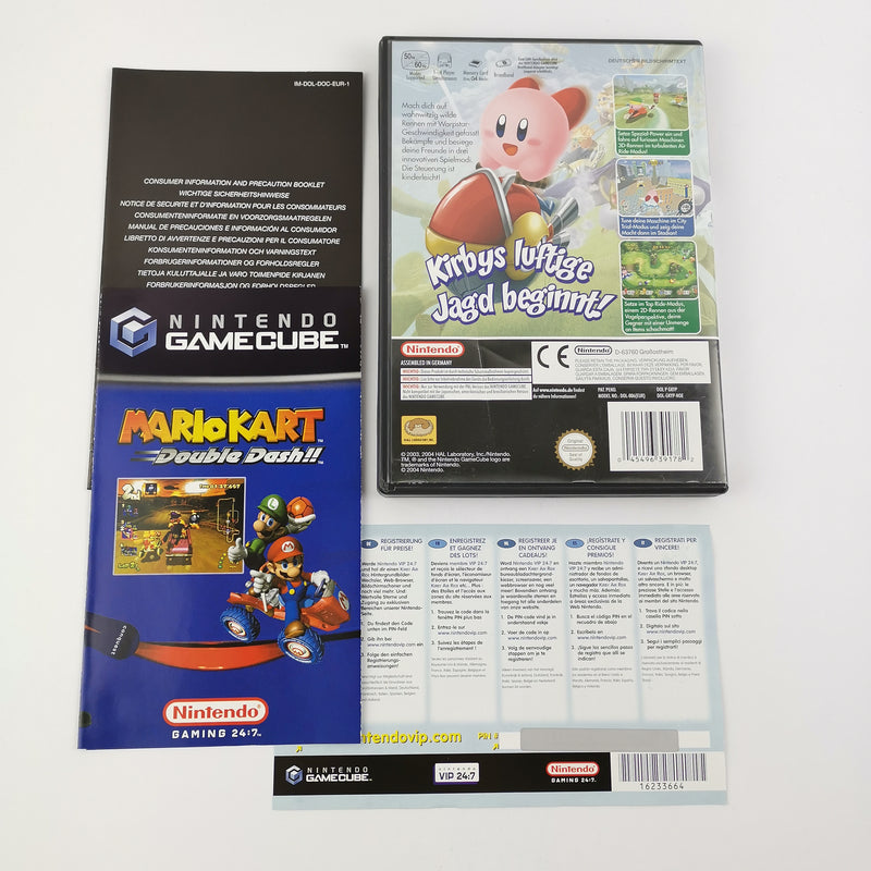 Nintendo Gamecube Spiel : Kirby Airride - OVP Anleitung VIP Code PAL | Game Cube