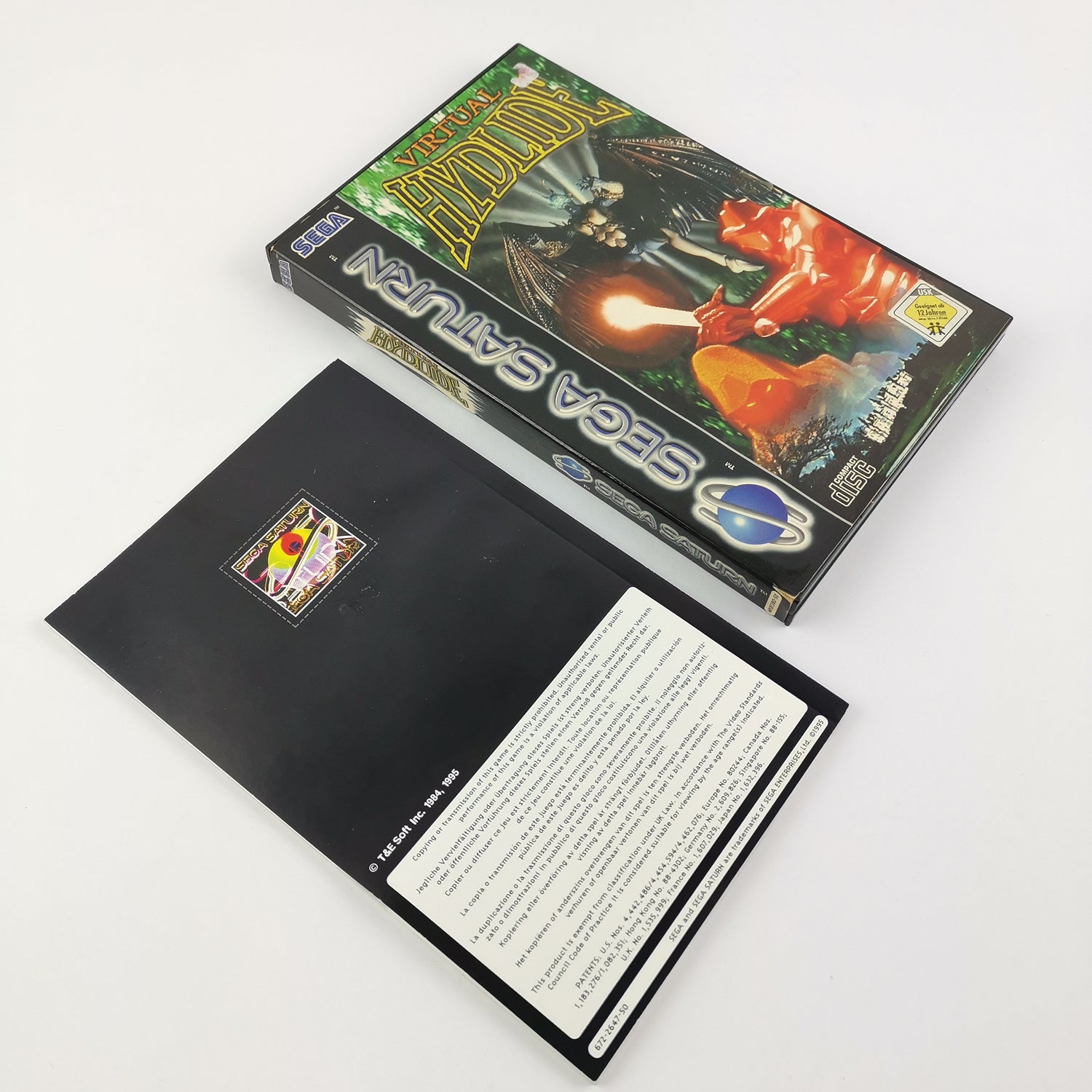 Sega Saturn Spiel : Virtual Hydlide - OVP & Anleitung PAL | SegaSaturn Disc