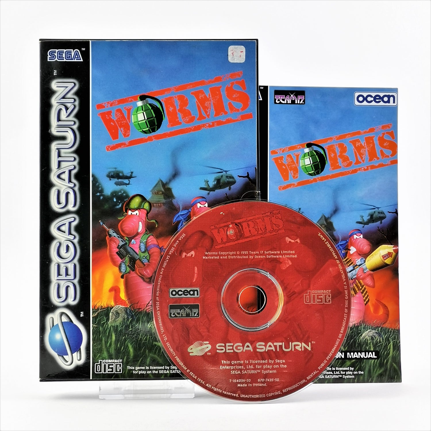 Sega Saturn Game: Worms - OVP & Instructions PAL | SegaSaturn Disc [2]