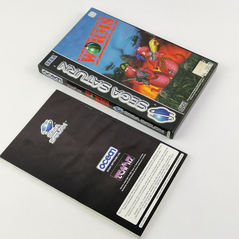 Sega Saturn Game: Worms - OVP &amp; Instructions PAL | SegaSaturn Disc [2]