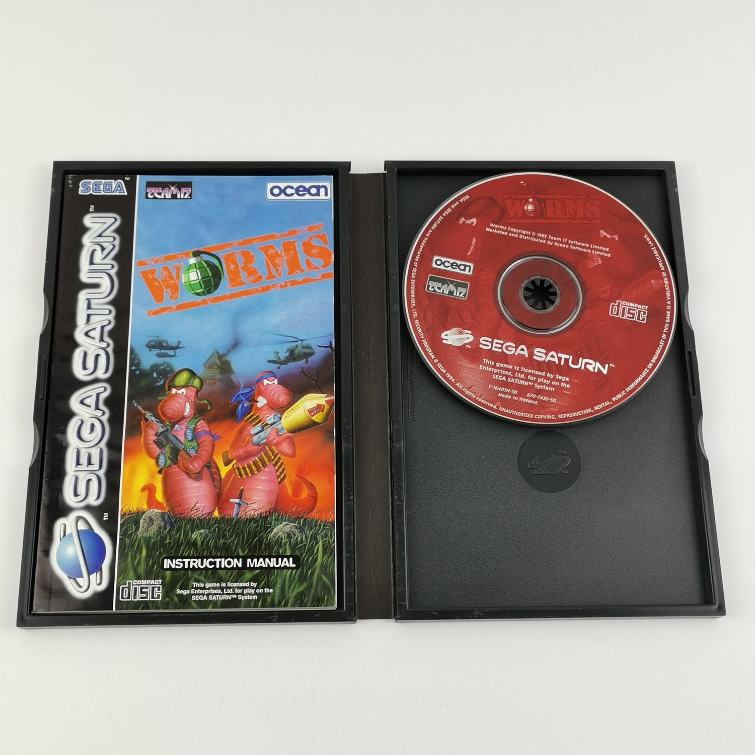 Sega Saturn Game: Worms - OVP & Instructions PAL | SegaSaturn Disc [2]