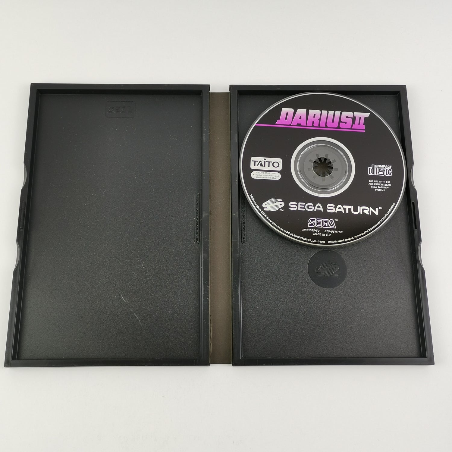 Sega Saturn Game: Darius II 2 - OVP without instructions PAL | SegaSaturn Disc