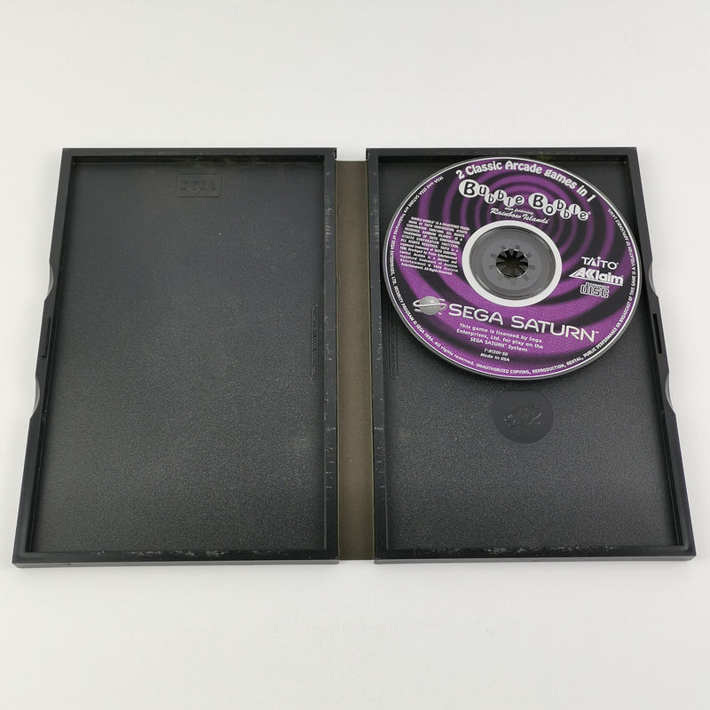 Sega Saturn Game: Bubble Bobble - OVP without instructions PAL | SS Disc Acclaim