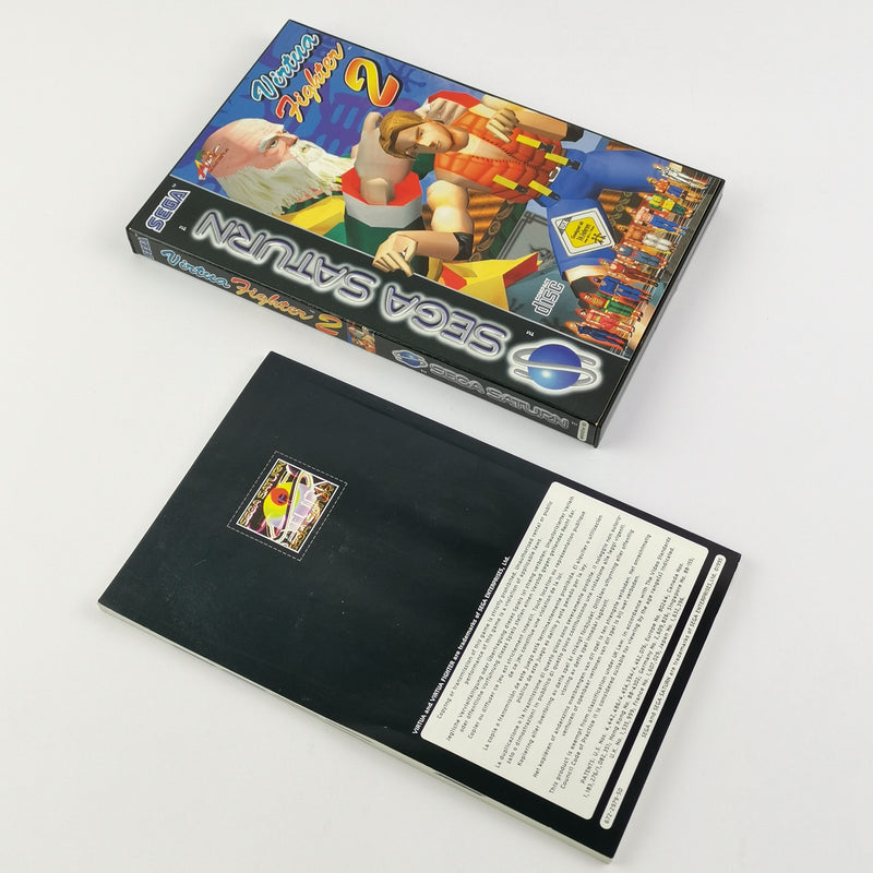 Sega Saturn Spiel : Virtua Fighter 2 - OVP Anleitung PAL | Disc System