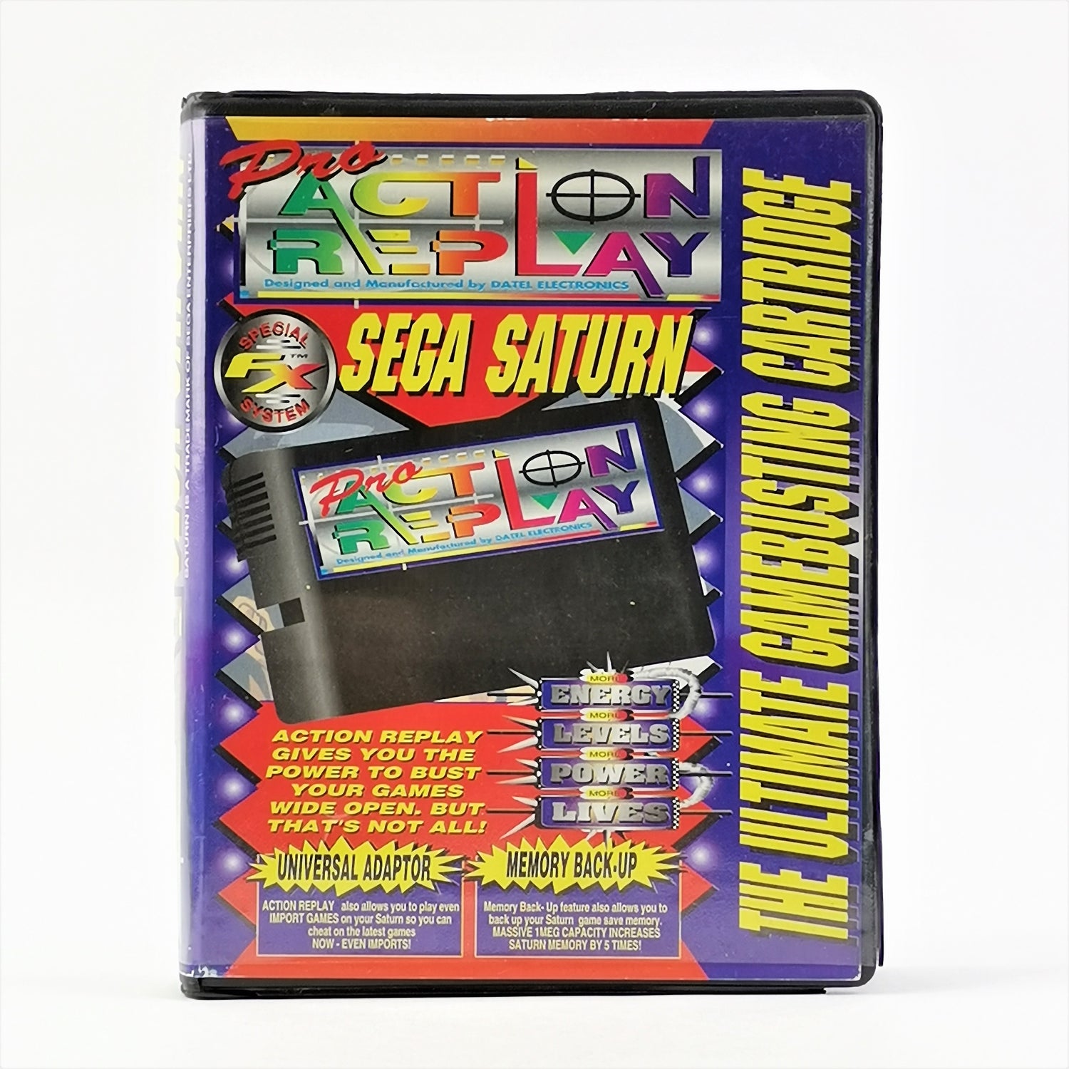 Sega Saturn Zubehör : Pro Action Replay - OVP Anleitung PAL | Cheatmodul