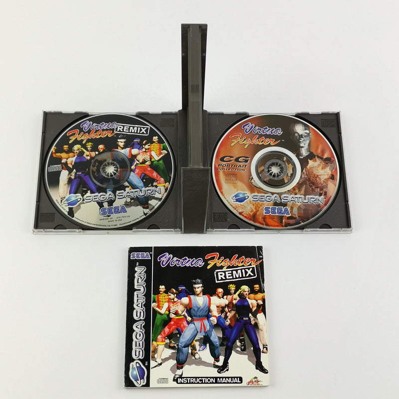 Sega Saturn Spiel : Virtua Fighter Remix inkl. Portrait Collection OVP Anleitung