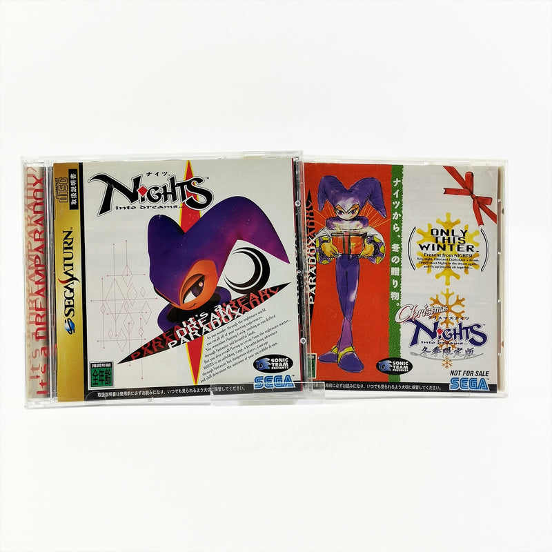 Sega Saturn Spiele : Nights into Dreams + Christmas Nights - OVP Anleitung JAP