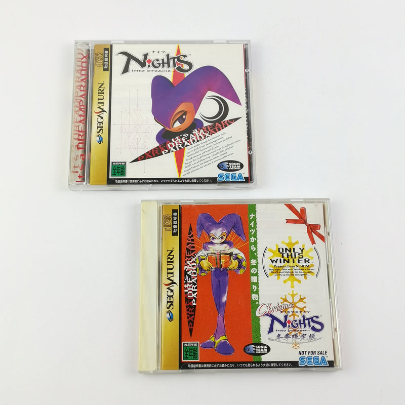 Sega Saturn Spiele : Nights into Dreams + Christmas Nights - OVP Anleitung JAP