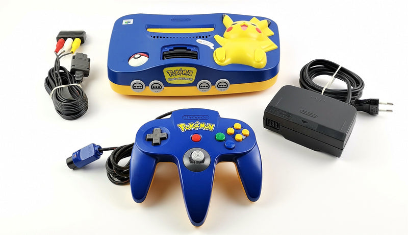Nintendo 64 console: Pokemon Pikachu Edition with original controller and cable