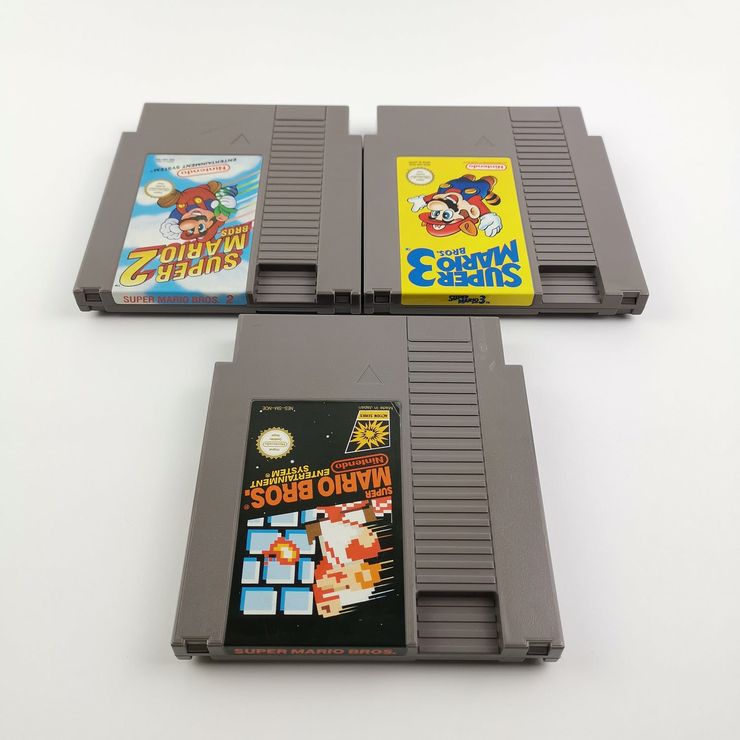 Nintendo NES Spiele : Super Mario Bros. 1 + 2 + 3 - Modul Cartridge | PAL NOE