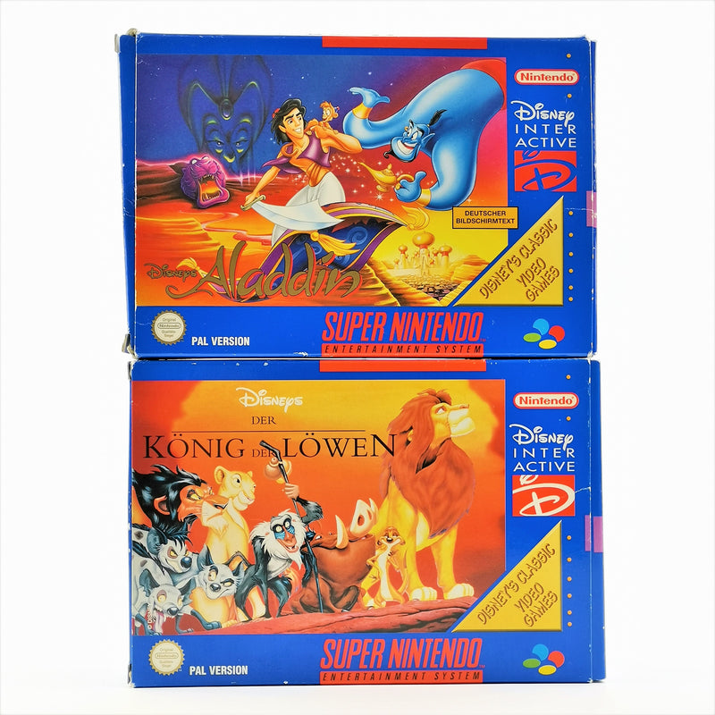 Super Nintendo Spiele : Disneys Aladdin & Der König der Löwen - OVP | SNES PAL