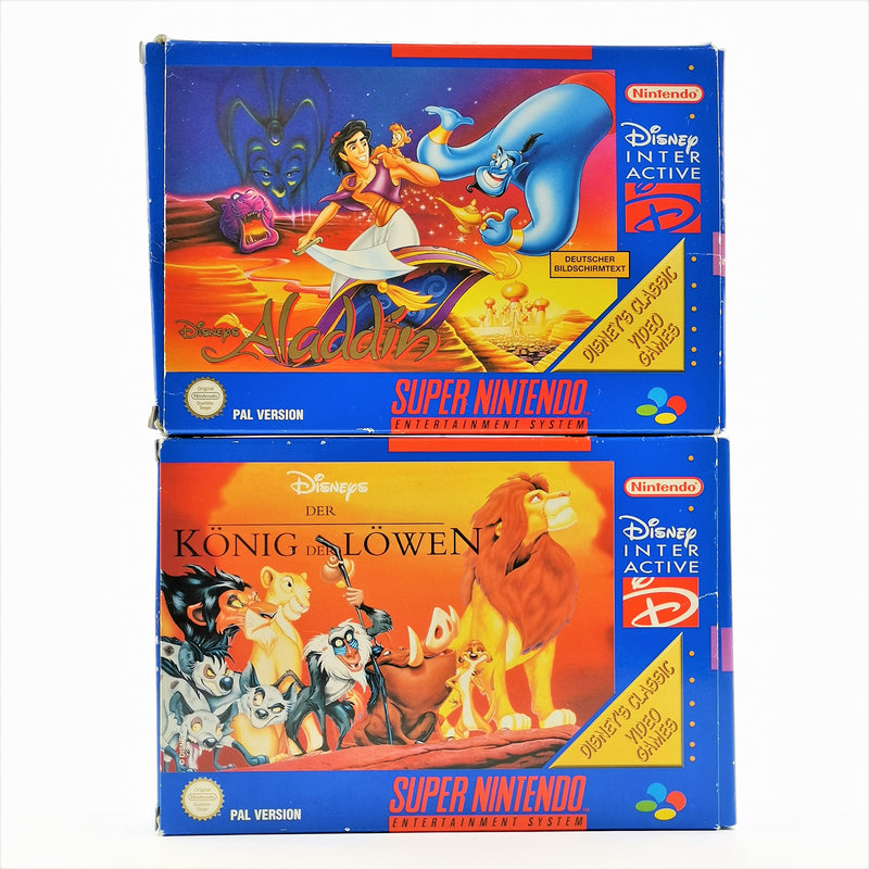 Super Nintendo games: Disney's Aladdin &amp; The Lion King - original packaging | SNES PAL