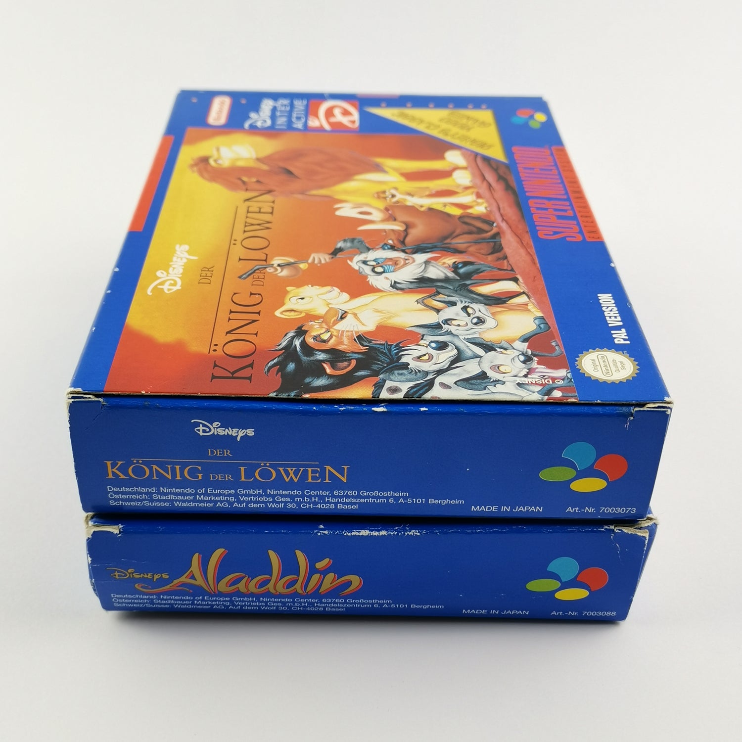 Super Nintendo games: Disney's Aladdin & The Lion King - original packaging | SNES PAL