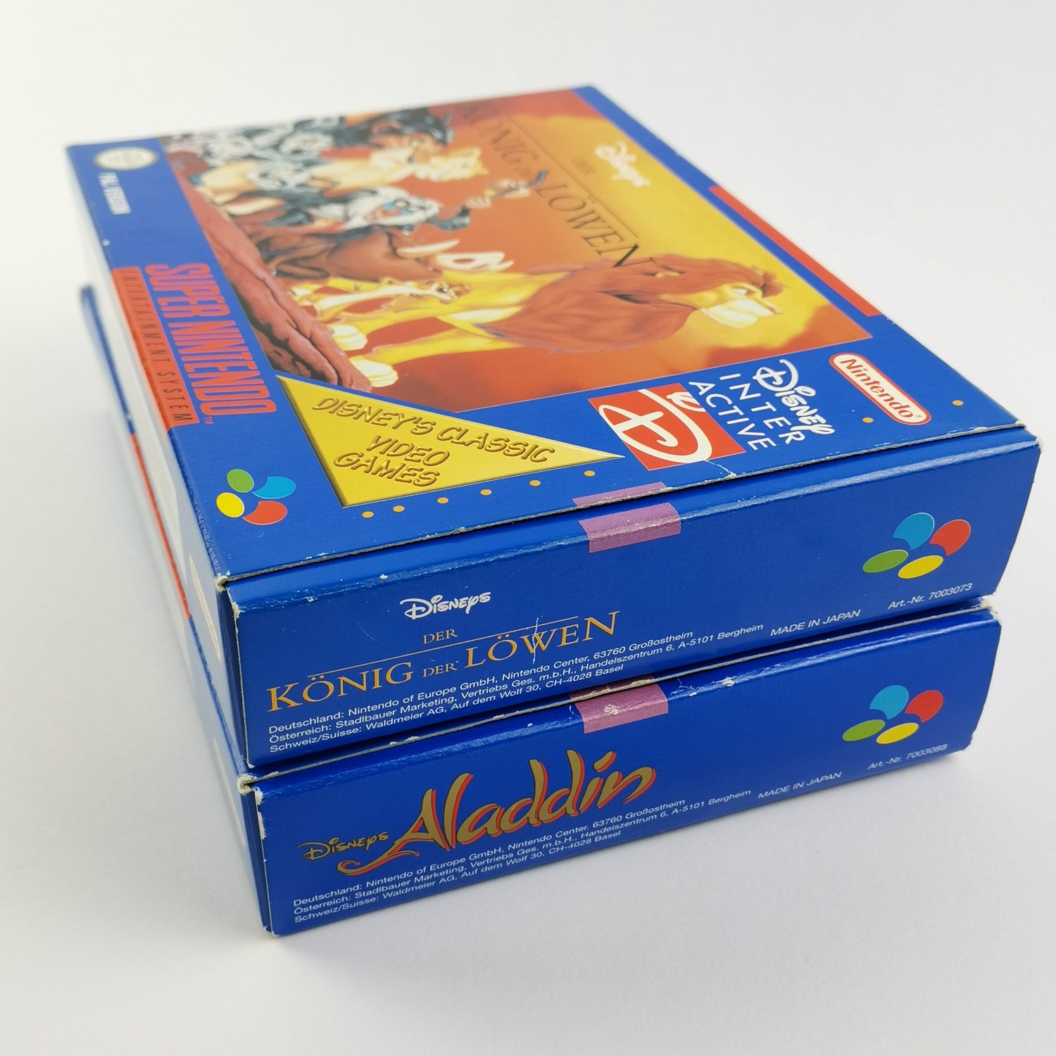 Super Nintendo games: Disney's Aladdin & The Lion King - original packaging | SNES PAL