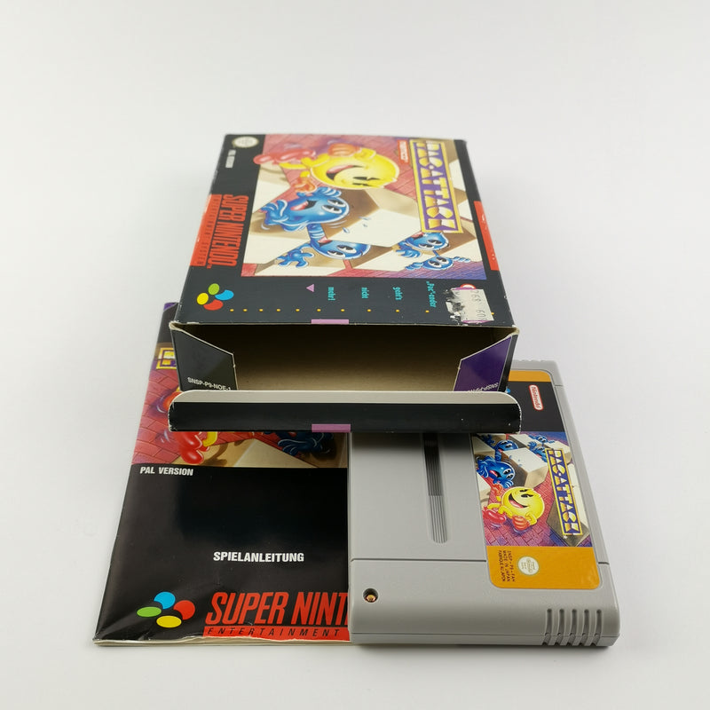 Super Nintendo Spiel : Pac-Attack - OVP und Anleitung PAL | SNES Namco Pacman