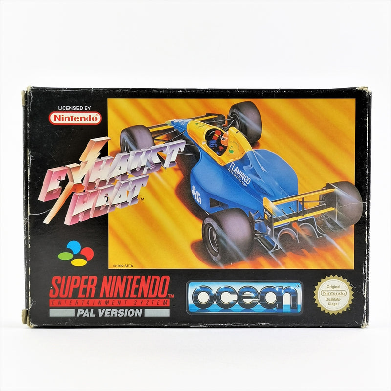 Super Nintendo Spiel : Exhaust Heat - OVP und Anleitung PAL | SNES NOE