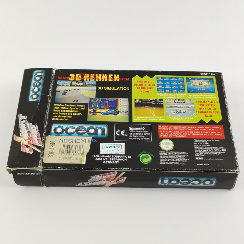 Super Nintendo game: Exhaust Heat - original packaging and instructions PAL | SNES NOE
