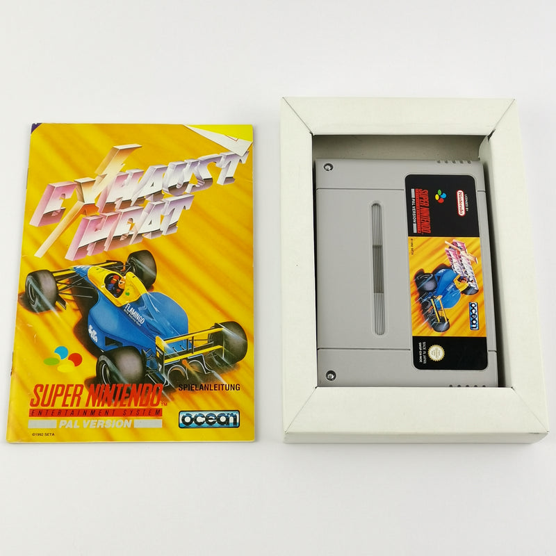 Super Nintendo Spiel : Exhaust Heat - OVP und Anleitung PAL | SNES NOE