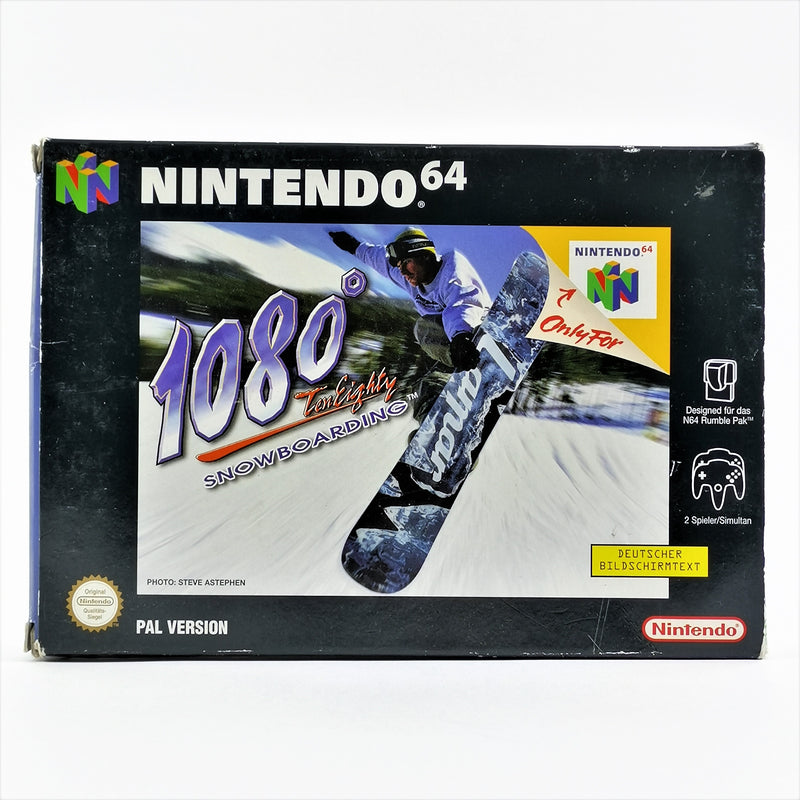 Nintendo 64 game: 1080° Ten Eighty Snowboarding - original packaging and instructions PAL | N64
