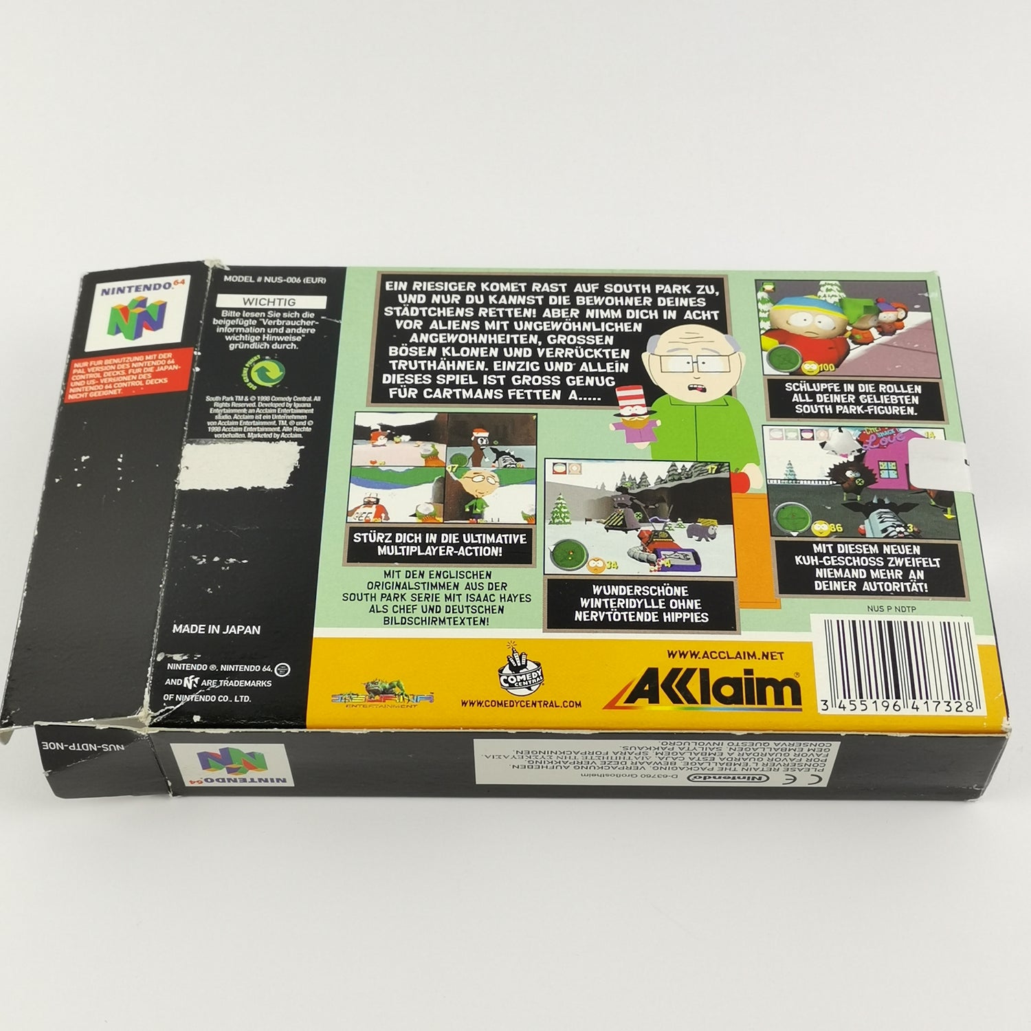 Nintendo 64 Spiel : South Park - OVP und Anleitung PAL | N64 Acclaim