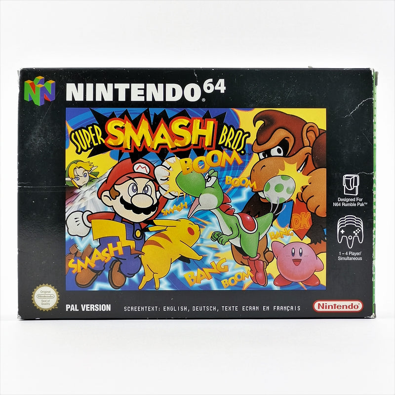Nintendo 64 Spiel : Super Smash Bros. - OVP und Anleitung PAL Version | N64