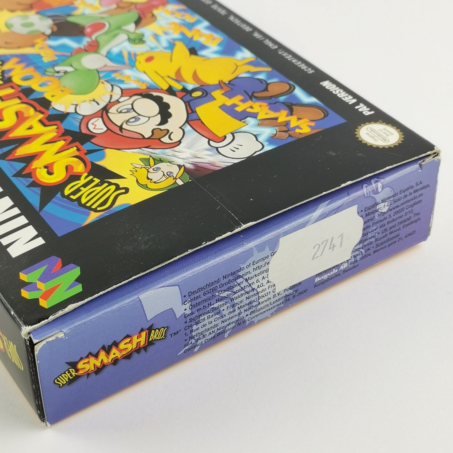 Nintendo 64 game: Super Smash Bros. - original packaging and instructions PAL version | N64