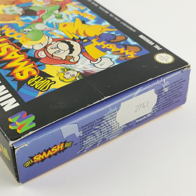 Nintendo 64 Spiel : Super Smash Bros. - OVP und Anleitung PAL Version | N64