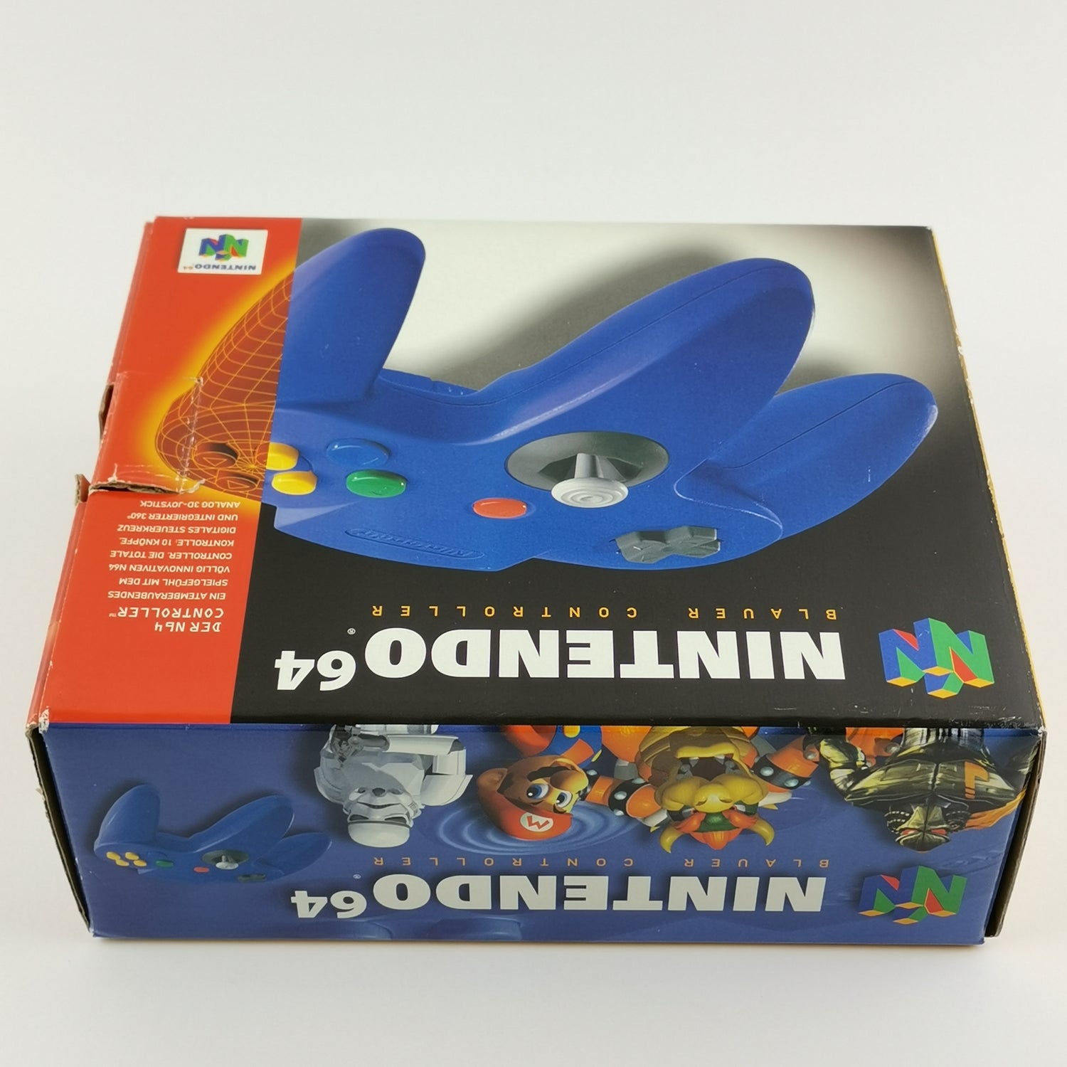 Nintendo 64 Blauer Controller : Gamepad Blau in OVP - Joypad | N64 PAL