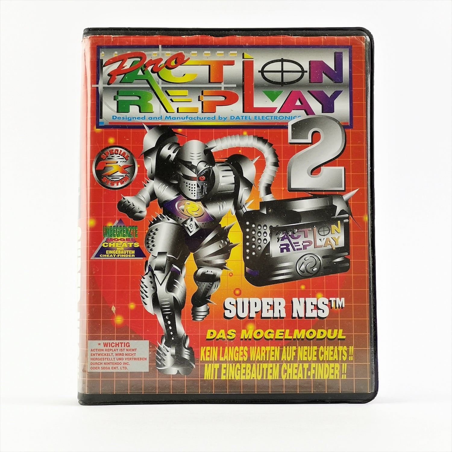 Super Nintendo Zubehör : Pro Action Replay 2 - OVP + Anleitung | SNES Mogelmodul