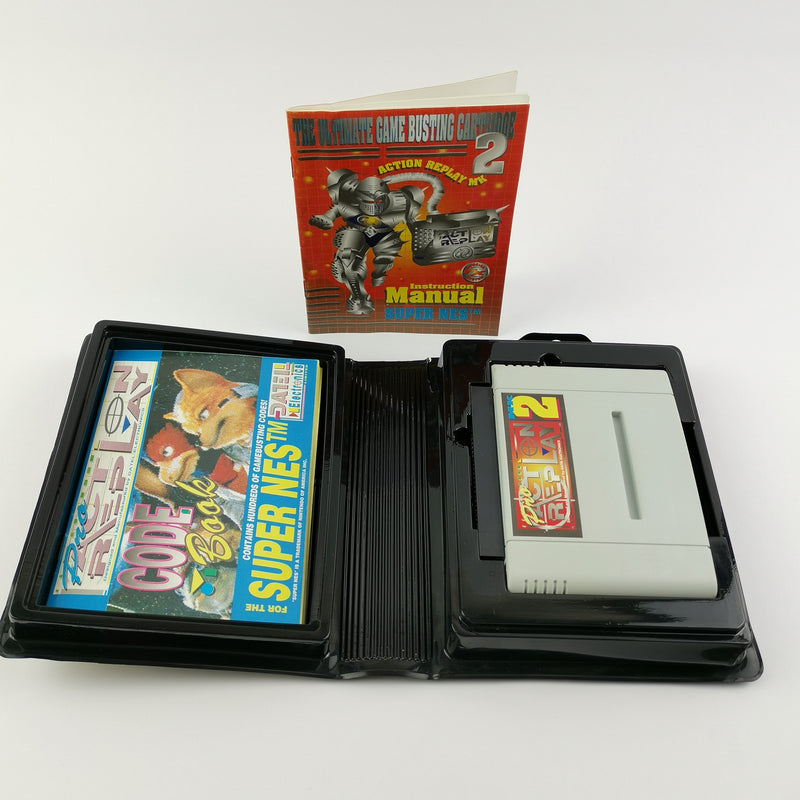 Super Nintendo Zubehör : Pro Action Replay 2 - OVP + Anleitung | SNES Mogelmodul