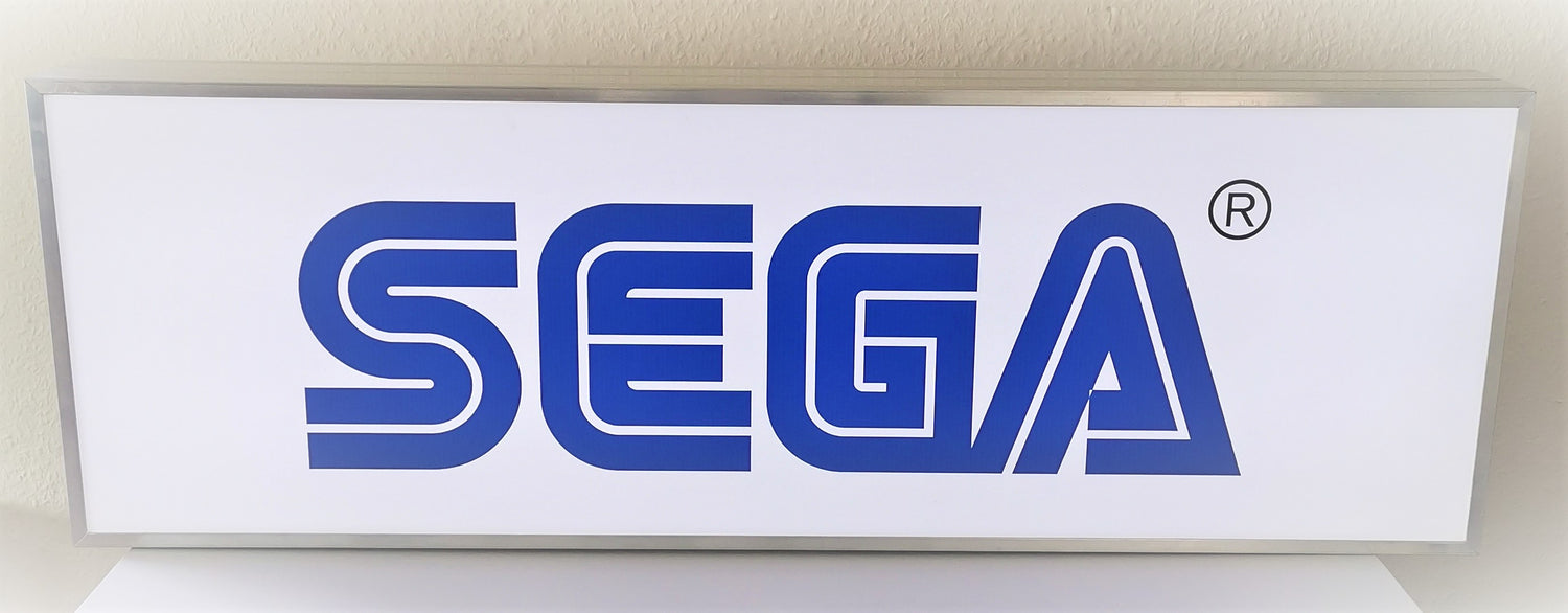 Sega Leuchtreklame 90x30x10cm - 3,5Kg | Werbe Aufsteller Kiosk - Light Sign