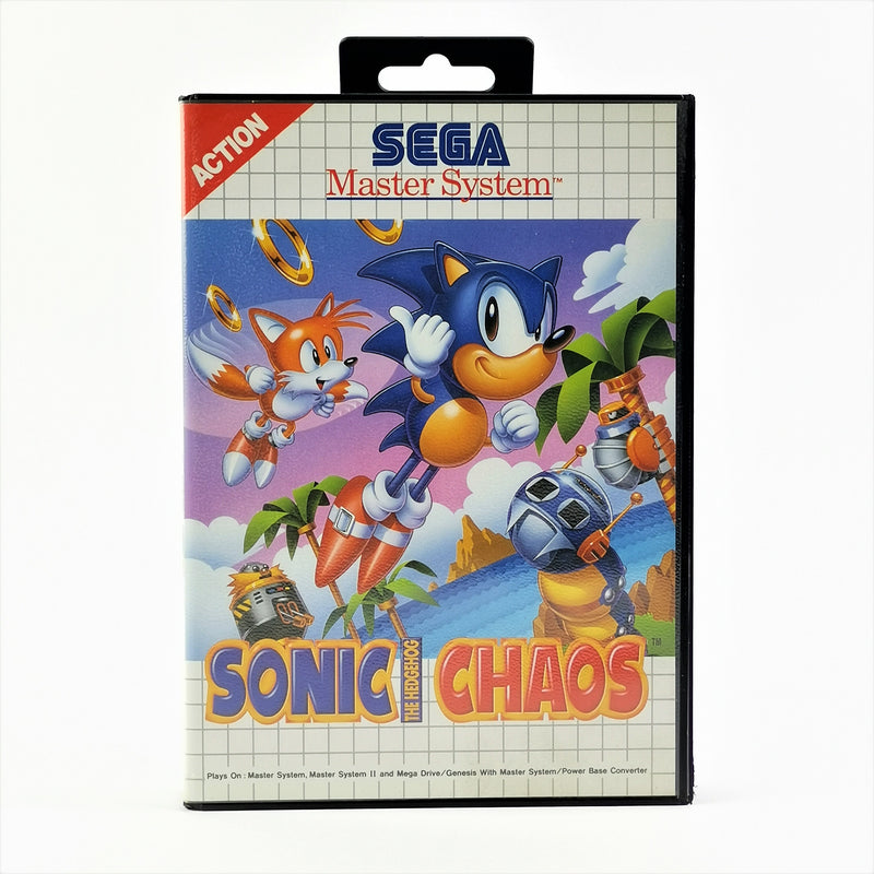 Sega Master System Game: Sonic The Hedgehog Chaos - OVP Instructions | cartridge