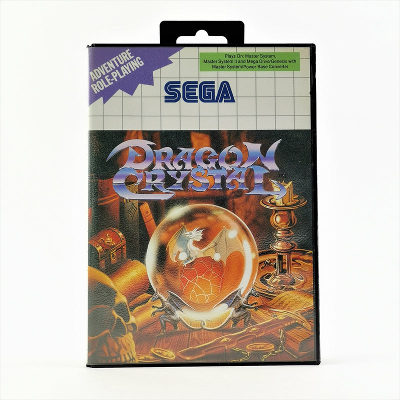 Sega Master System Spiel : Dragon Crystal - OVP Anleitung | MS Cartridge