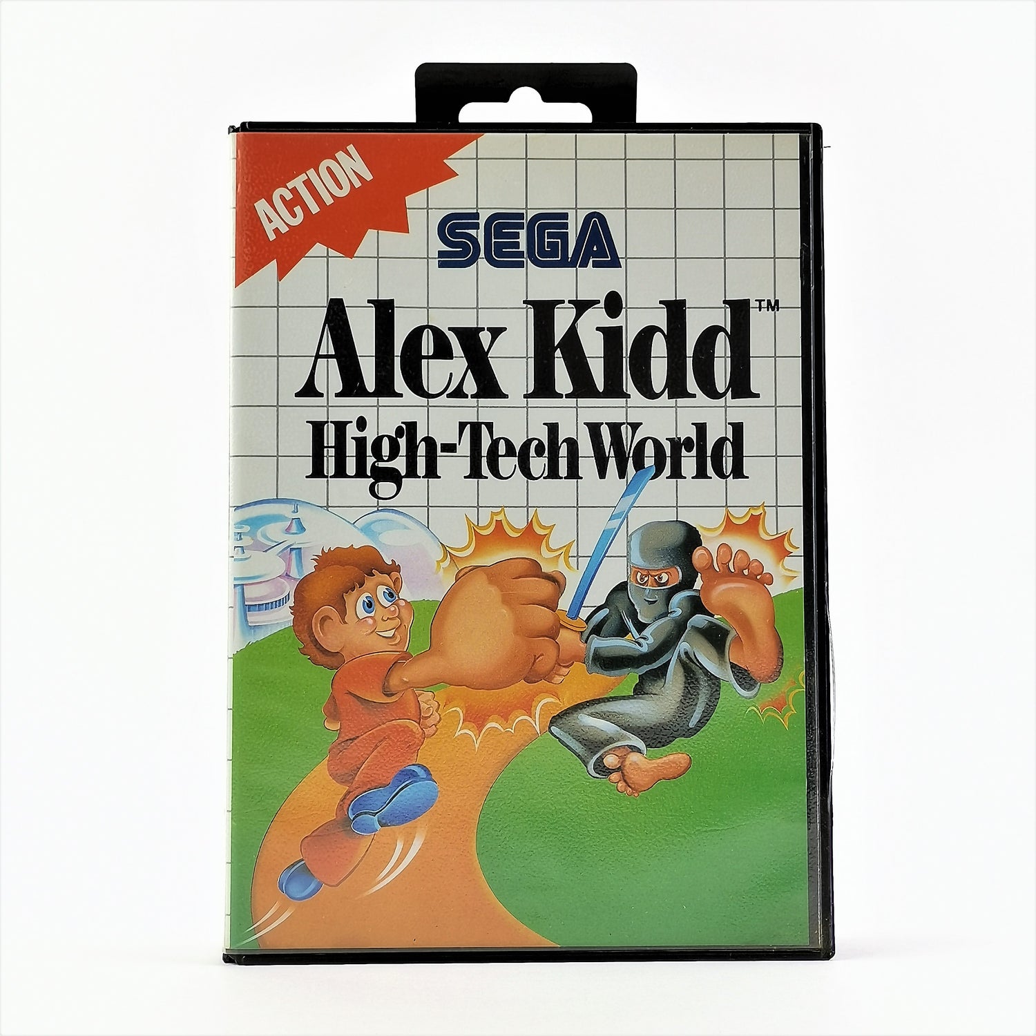 Sega Master System game: Alex Kidd in High-Tech World - OVP manual PAL MS