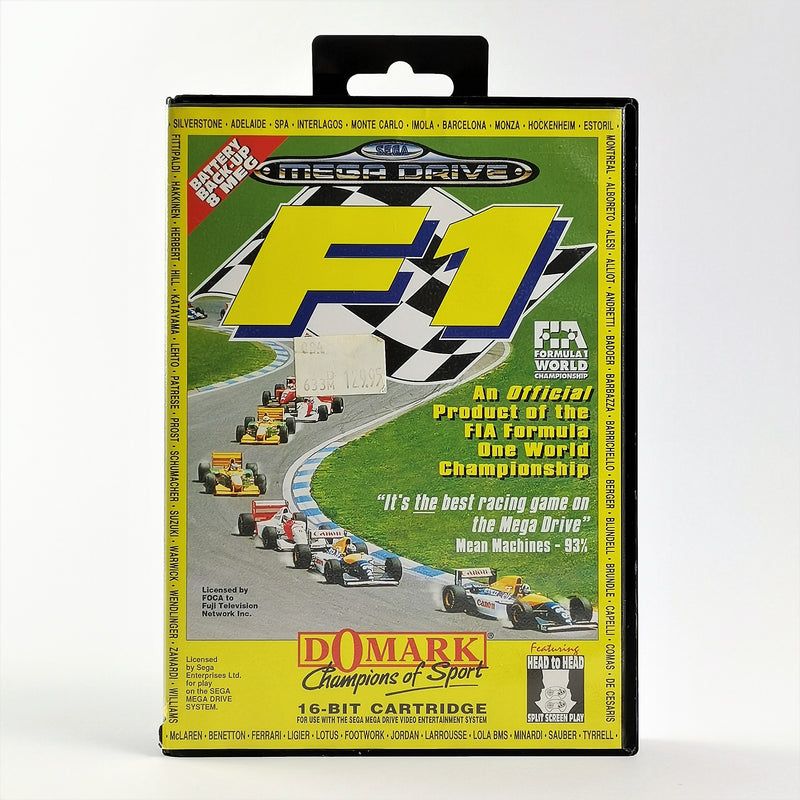 Sega Mega Drive Spiel : F1 Formula World Championship - OVP Anleitung PAL | MD