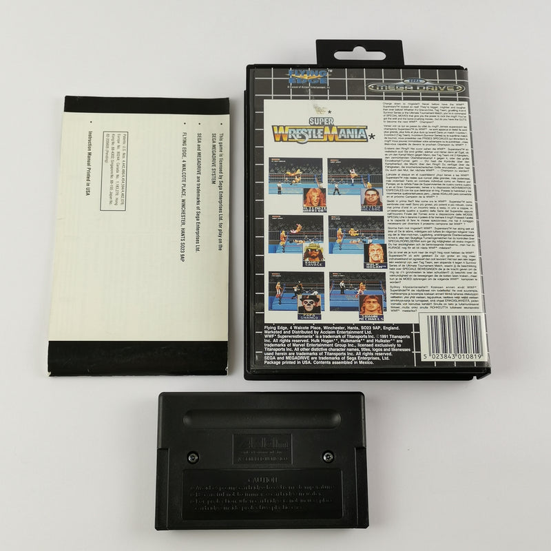 Sega Mega Drive Spiel : WWF Super WrestleMania - OVP Anleitung PAL MD Wrestling