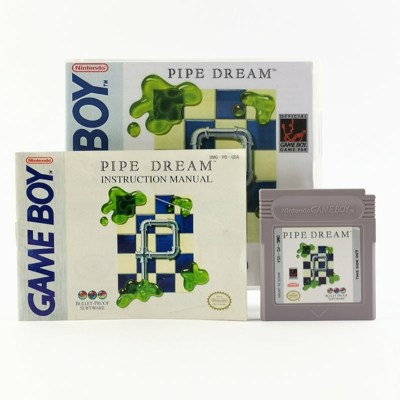 Nintendo Game Boy Classic Spiel : Pipe Dream - Modul + Anleitung NTSC USA