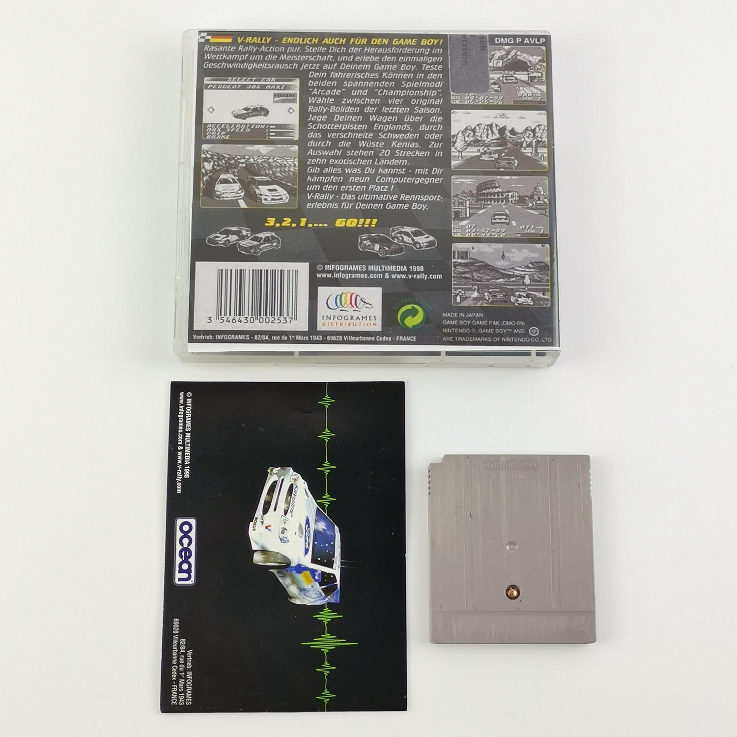 Nintendo Game Boy Classic Spiel : V-Rally Championship - Modul + Anleitung PAL