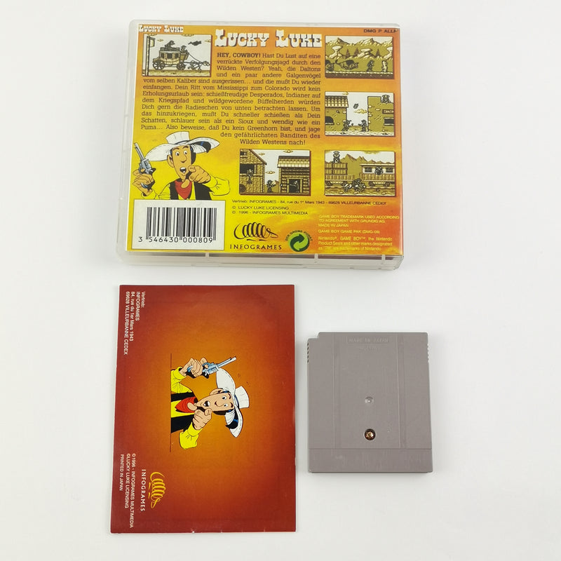 Nintendo Game Boy Classic Spiel : Lucky Luke - Modul + Anleitung + Poster PAL