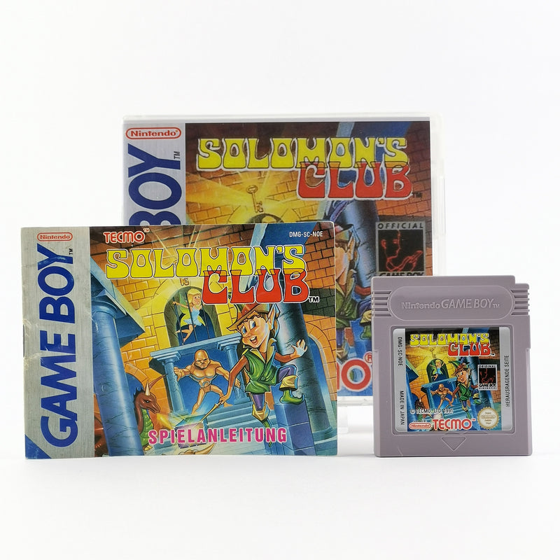 Nintendo Game Boy Classic Spiel : Solomons Club - Modul + Anleitung PAL NOE GB