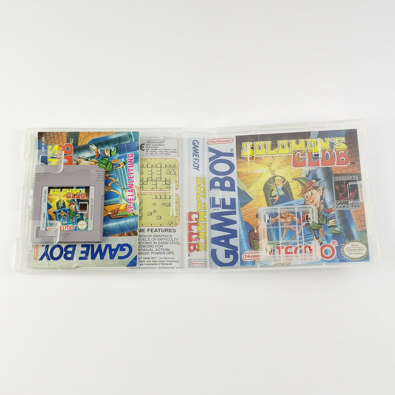 Nintendo Game Boy Classic Spiel : Solomons Club - Modul + Anleitung PAL NOE GB