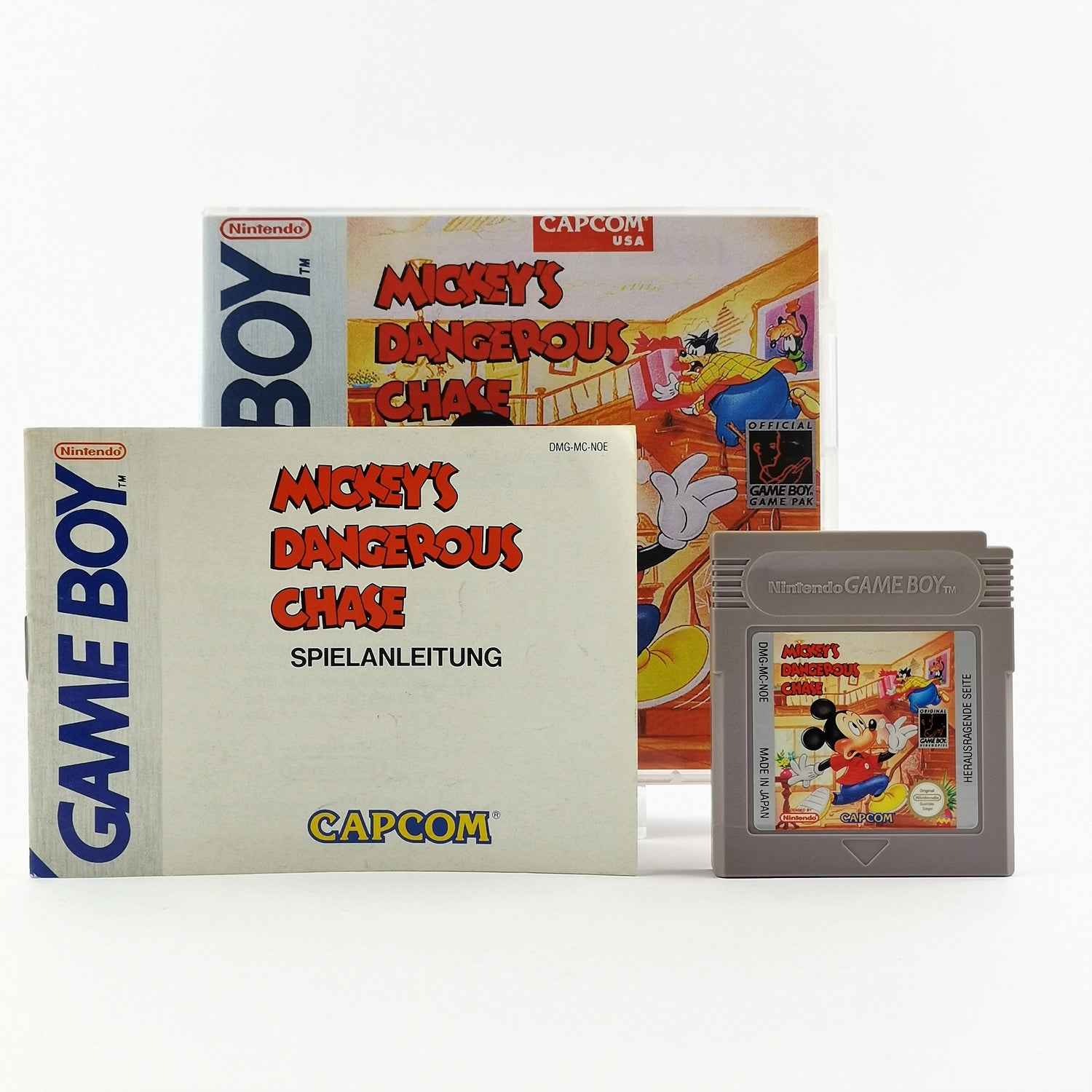 Nintendo Game Boy Classic Spiel : Mickeys Dangerous Chase - Modul + Anleitung GB