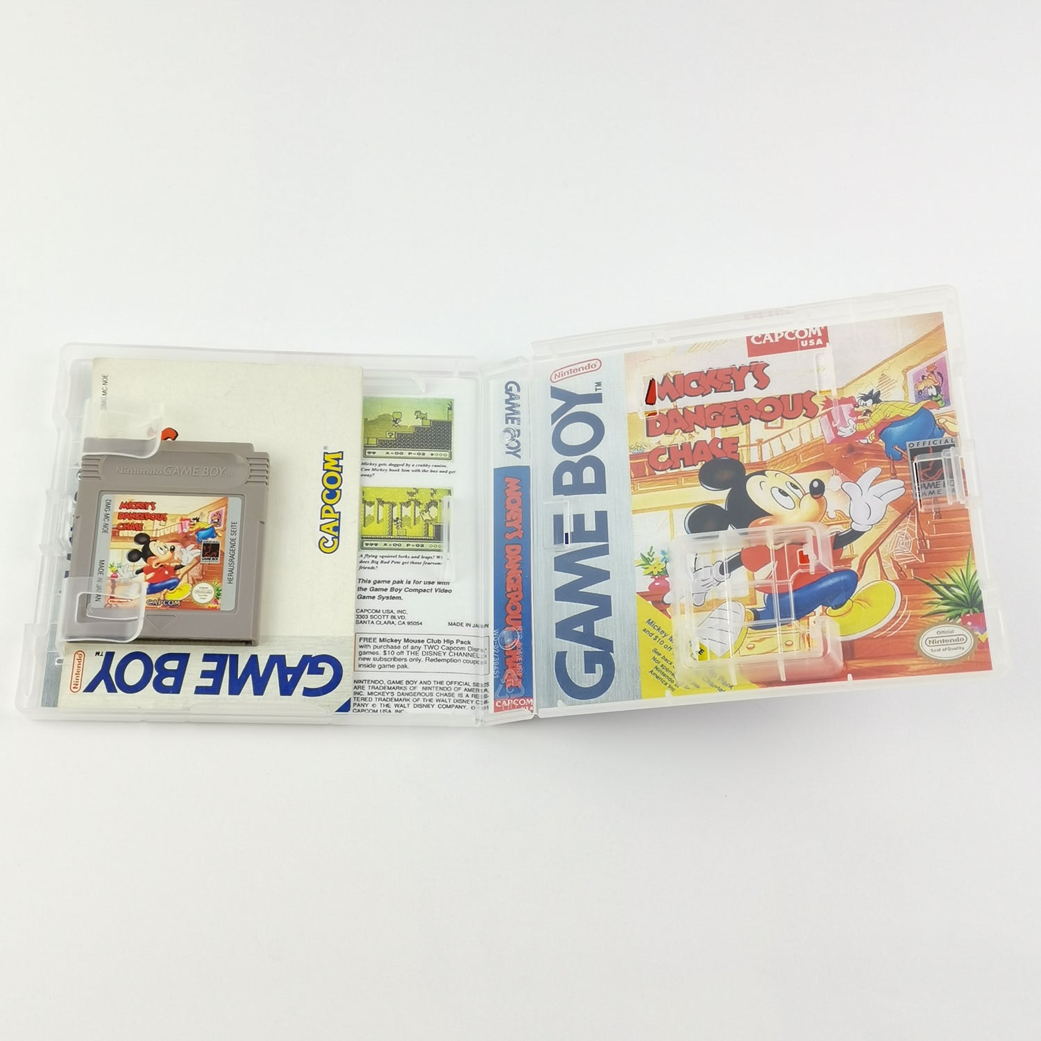 Nintendo Game Boy Classic Spiel : Mickeys Dangerous Chase - Modul + Anleitung GB