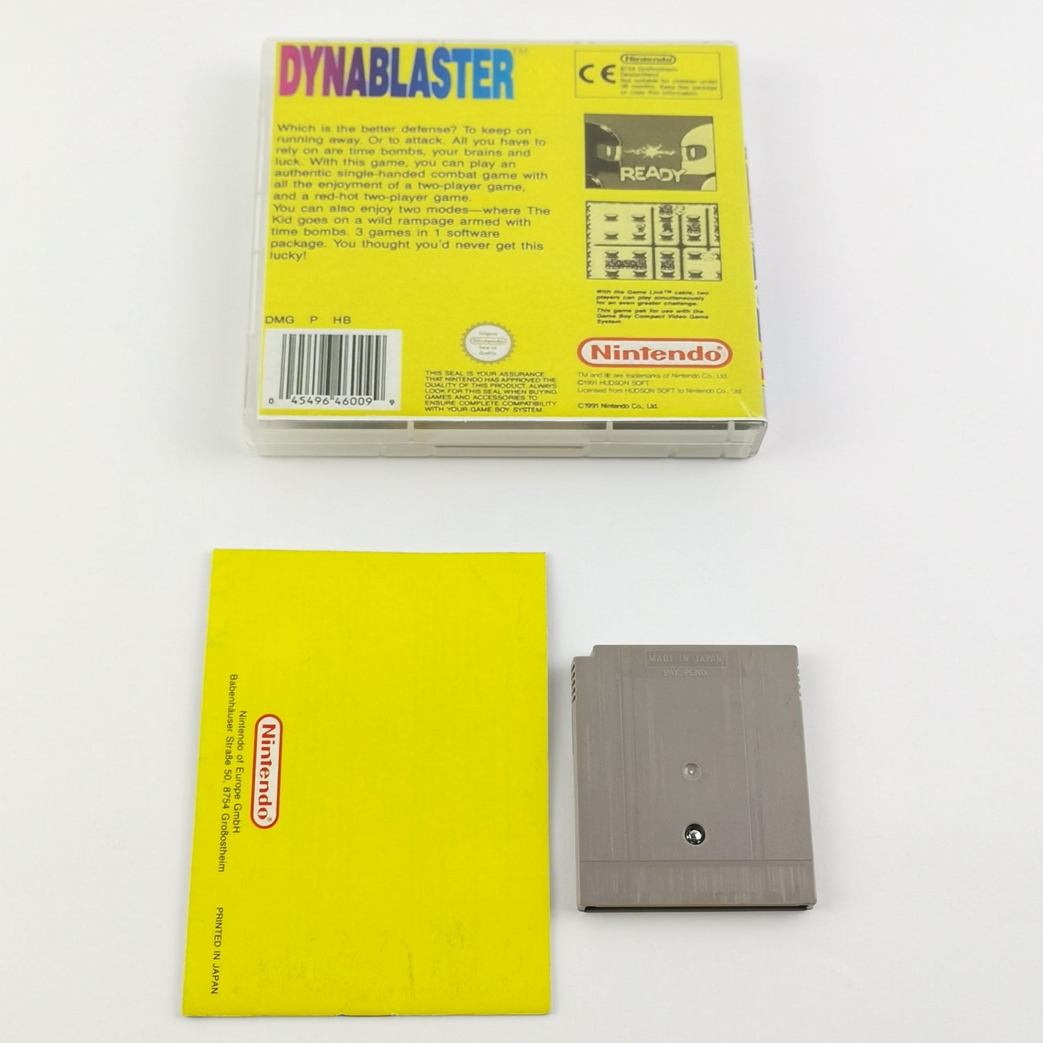 Nintendo Game Boy Classic Spiel : Dynablaster - Modul + Anleitung PAL NOE | GB