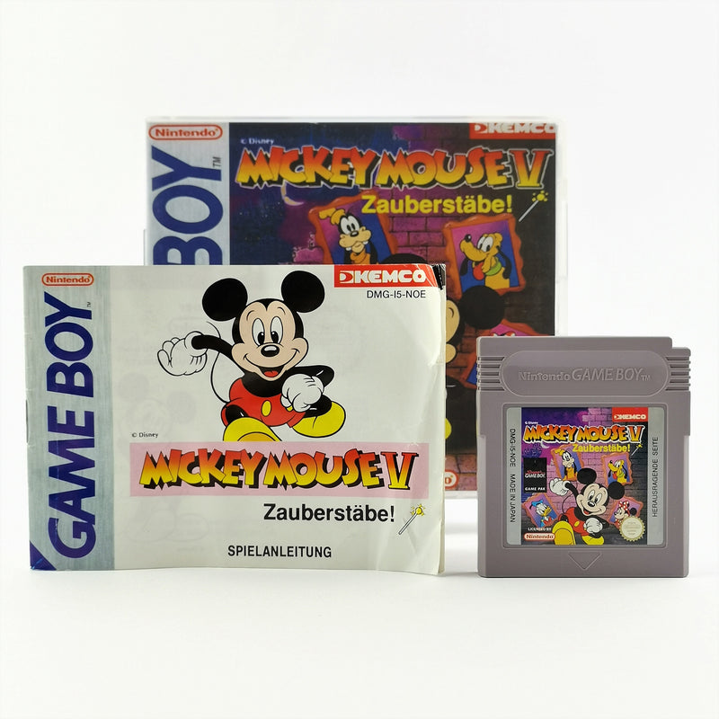Nintendo Game Boy Classic Spiel : Mickey Mouse V 5 - Modul + Anleitung PAL NOE