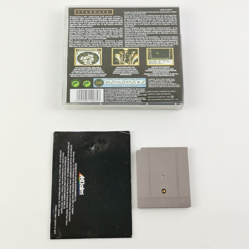 Nintendo Game Boy Classic Spiel : Stargate - Modul + Anleitung PAL EUR